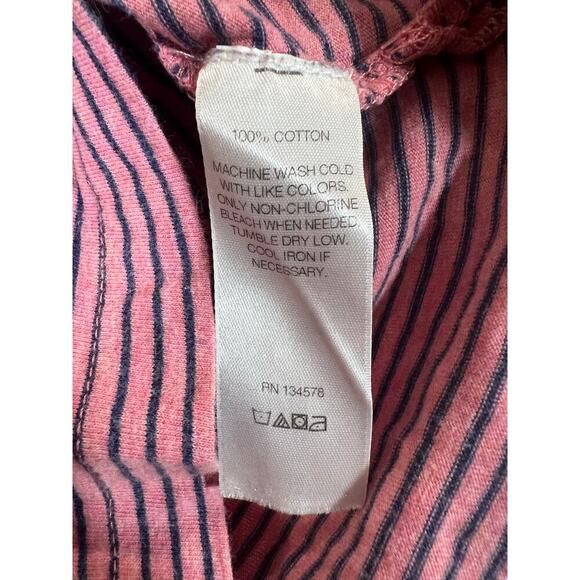 Vineyard Vines Boys Salmon Pink and Blue Striped 100% Cotton Polo Shirt 5T - Picture 5 of 8